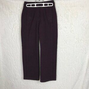 GIADA Burgundy Fully Lined Wool Pants Size 40
